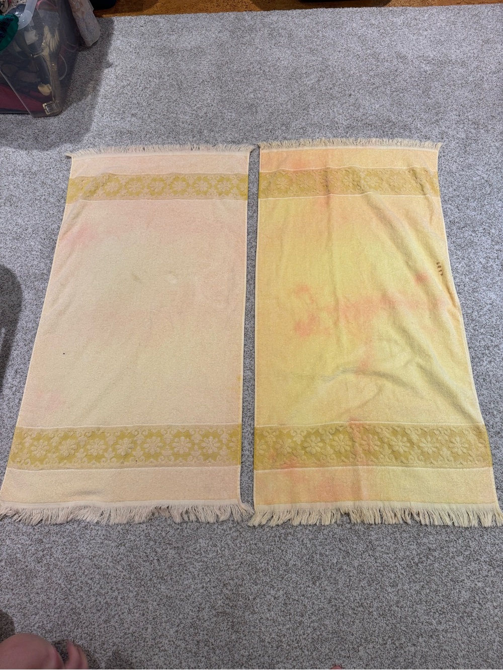 Vintage JCPenney Fringe Bath Towels | Set of 2